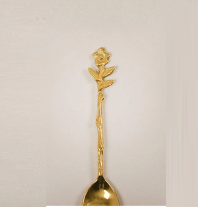 Cuchara de latón para comida, arroz, uso para comer, cuchara de latón macizo, acero espejado, artículos de cena hechos a mano, artículo de calidad Premium - Product Image 3