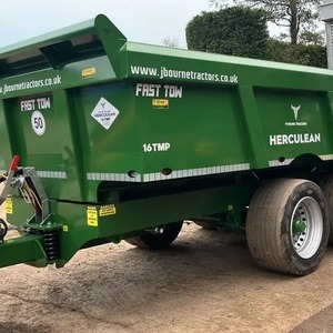Remorque agricole à benne basculante Tyrone Trailers 20TMP Fast Tow avec côtés hauts grillagés et barre de remorquage - Product Image 3