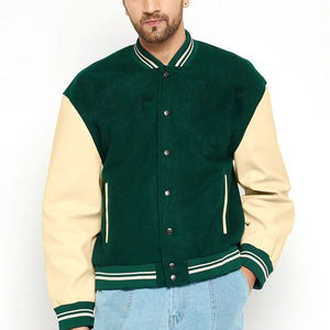 Vestes universitaires pour hommes de haute qualité faites sur commande col montant couleurs personnalisées et logo prix raisonnable pour la vente en gros - Product Image 3