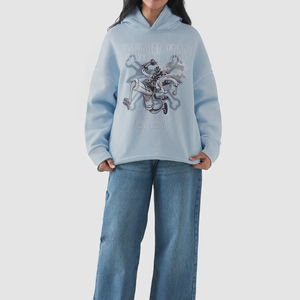 Nouveaux sweats à capuche oversize tendance pour femmes, en molleton, streetwear, mode automne 2025, pulls à enfiler - Product Image 2