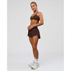 Sujetador deportivo Infinity Seamless para yoga - Top corto ligero con estampado de chocolate caliente y relleno para entrenamientos activos en el gimnasio - Product Image 3