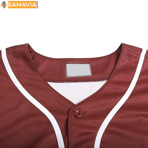 Camiseta de béisbol RTS para hombre, ropa de equipo personalizada, logotipo bordado con botón completo, uniforme deportivo, envío rápido, EE. UU., Reino Unido - Product Image 3