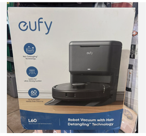 Eufy L60เดิมหุ่นยนต์ดูดฝุ่นแบบล้างเองสีดำใหม่2025 - Product Image 1