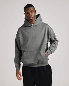 Oversized Premium Cotton <b>Hoodie</b> Custom Logo Embroidery Streetwear Sporty Woven Autumn <b>Men's</b> Size Color Fit Options OEM Design - Product Image 5