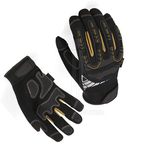 Fabricante de Pakistán, guantes mecánicos, guantes abotonados, guantes mecánicos de Color personalizados - Product Image 3
