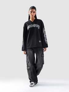 เสื้อเจอร์ซีย์ใส่ได้ทั้งชายและหญิงขนาดใหญ่แนวสตรีทเสื้อกีฬาฟุตบอล Y2K ตาข่ายย้อนยุคระบายอากาศได้ดีใส่ได้ทั้งชายและหญิง - Product Image 2