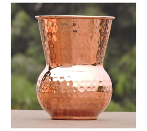Verre en cuivre pur de qualité supérieure pour l'eau potable Verre en cuivre pour hôtel Nouveau look Verre en métal pour boire Gobelet en cuivre - Product Image 6