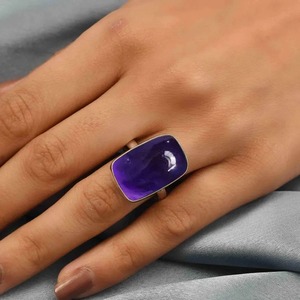Top Selling Natural Amethyst Statement <b>Ring</b> Great for Special Occasions or Meditation Use Available for Wholesale Supply - Product Image 2