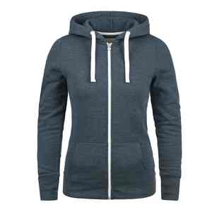 Sweat à capuche unisexe d'hiver à double fermeture éclair, surdimensionné, délavé à l'acide, en molleton épais vintage, en coton respirant, séchage rapide - Product Image 6