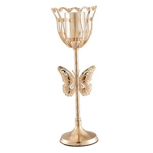 Porte-bougie conique en laiton poli élégant, artisanal, classique, support de bougie en laiton massif, porte-bougie en laiton robuste pour la maison - Product Image 5