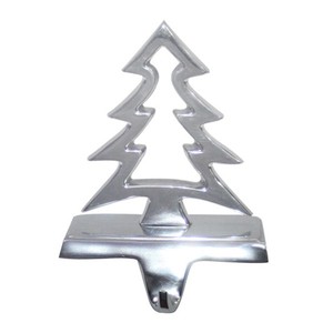 Soporte para Calcetines Navideños de Metal con Acabado Plateado Brillante, Decoración Elegante para Fiestas y Festividades - Product Image 6