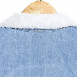 Chaqueta vaquera gruesa de invierno con forro de Sherpa para hombre, chaqueta de lana, abrigo de piel de oveja, chaqueta vaquera cálida con piel para hombre - Product Image 3