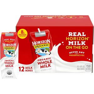 Horizon Organic <b>Shelf</b> Stable Whole Milk <b>Boxes</b>, Pack of 12 - Product Image 6