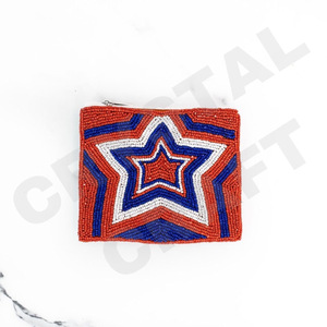 Houston Astros Coin Pouch Portefeuille en perles de rocaille personnalisé Beau cadeau de maman-Design coeurs pour filles - Product Image 4