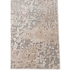 Uvenuti Hand Knotted Wool & Bamboo Silk Rug Grey & <b>Black</b> Medallion Design for Home Use-LRB-1502 - Product Image 4