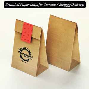 Bolsas de Papel Kraft Marrón Biodegradables y Ecológicas para Entrega SOS, Material Reciclado Resistente, con Cordón, Impermeables y Reciclables - Product Image 2