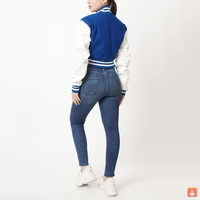 Chaqueta Varsity Vintage para Hombre, Tejida en Lana y Cachemira, Teñida en Color Liso, Transpirable, Ecológica, Resistente al Viento y Sostenible