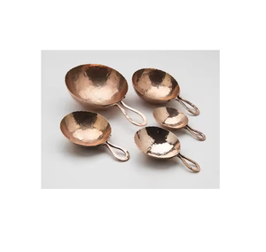 Proveedor al por mayor Cuchara medidora de cobre Mango de latón Multiusos 100% Cuchara medidora de cobre popular real - Product Image 5