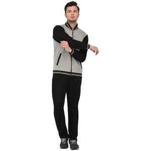 Nuevo Conjunto Deportivo de Invierno 2026, Top Ventas, Cuello en V, Estampado, Poliéster/Algodón, para Hombre, Chaqueta Deportiva con Cierre - Product Image 4