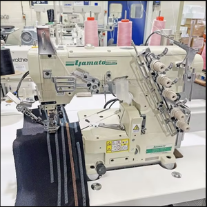 Machine à coudre interlock à cylindre haute vitesse Ya-ma-to VC2700G, 3 aiguilles 5 fils, machine à surjeter DIY OEM avec poignée en plastique - Product Image 2