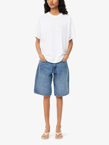 Shorts in Denim Premium da Donna Estivi, Design alla Moda Personalizzato con Strappi e Effetto Consumato, Lavaggio Ecologico, Comodi Stile Boyfriend - Product Image 5