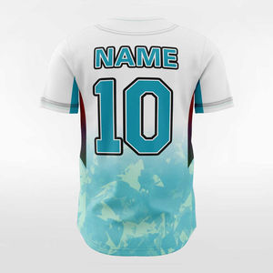 Las mejores ofertas Jersey de béisbol con el último diseño Precio de fábrica Impresión por sublimación digital Jersey de béisbol de tela transpirable - Product Image 3