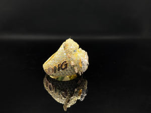 Bague de fiançailles en argent sterling sertie de moissanite, unisexe, luxe, sertie de griffes - Product Image 5