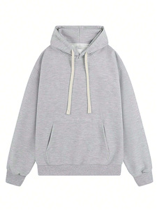 ผ้าฝ้ายผู้ชายคุณภาพสูงเทอร์รี่ฝรั่งเศส Hoodies ขนแกะหนาธรรมดาว่างเปล่า Hoodies แบบกําหนดเองสําหรับผู้ชาย - Product Image 5