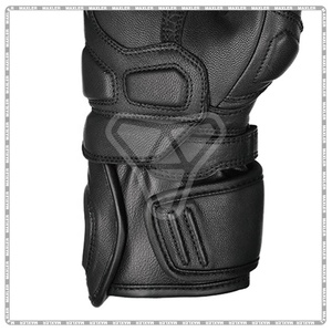 Gants de moto en cuir à long poignet, gants de sport de motocross, gants de moto à impact pour hommes - Product Image 6