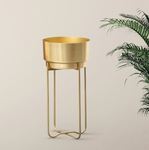 Custom Design Metal Gold Planter <b>Pot</b> <b>Stand</b> for Living Room Bedroom Display <b>Plant</b> <b>Stand</b> Tall Indoor <b>Plant</b> <b>Stand</b> - Product Image 2