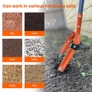 Rcm mua-mong muốn ROTARY tu công cụ có thể điều chỉnh vườn tay tiller với thép không gỉ cực vườn weeder tay toos - Product Image 6