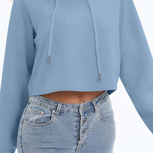 Women's <b>Vintage</b> Lightweight Breathable Quick Dry Crop Top Hoodie with Customizable Front Logo <b>Tie</b> Dye ODM Service for Winter - Product Image 1