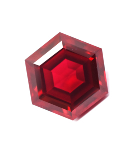 Hexágono de corindón de rubí de sangre de Paloma facetado de 6 mm a 20mm, piedras preciosas sueltas creadas en laboratorio calibradas, piedras preciosas de fabricantes de joyas Rojas - Product Image 3