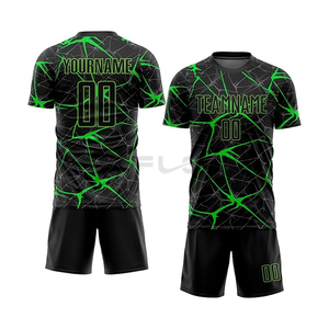 Jersey de fútbol, conjunto de tela de poliéster 100% transpirable, productos de secado rápido, ajuste personalizado, estampado de logotipo, Jersey, kit de fútbol americano - Product Image 1