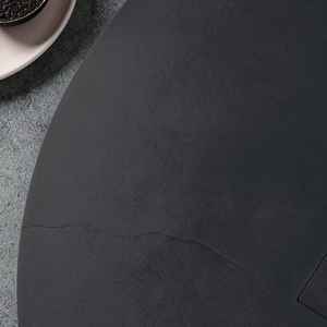 Receveur de douche semi-circulaire 90x90 en résine anthracite Milan - Product Image 4