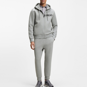 ชุดวอร์มผู้ชายทรงหลวม สวมใส่สบาย ระบายอากาศได้ดี ทนทาน พร้อมโลโก้สีและดีไซน์ตามสั่ง มีฮู้ดและกระเป๋า - Product Image 1