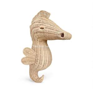 Decoración de Pared de Caballito de Mar de Ratán Natural Hecha a Mano, Tejida y Colgante para Cuarto de Bebé, Divertida y Ecológica - Product Image 2