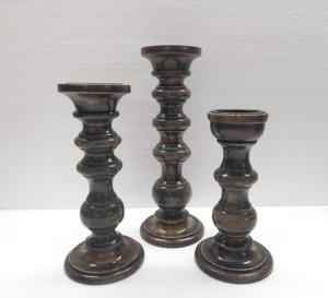 Elegante Candelabro de Madera Retro con Acabado Pulido para Decoración del Hogar, Centro de Mesa y Uso en Eventos, Procedente de la India - Product Image 1