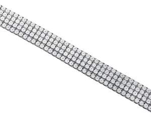 Pulsera Clásica Totalmente Cubierta de Diamantes, Personalizable, Moderna, Diseño de Diamantes Cultivados en Laboratorio en Oro Blanco de 10K para Hombre, Caja de Regalo de Lujo - Product Image 2