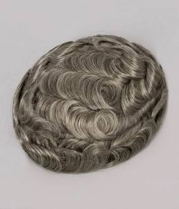 Prótesis Capilar de Cabello Humano Remy Brasileño con Base de Seda y Ondas Naturales para Hombres Afroamericanos - Product Image 5