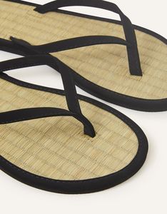 Wholesale <b>Women's</b> Seagrass Water Hyacinth Sandals Floral Straw Customized Cotton Fabric <b>Slippers</b> Autumn Fashion-Forward Vietnam - Product Image 6