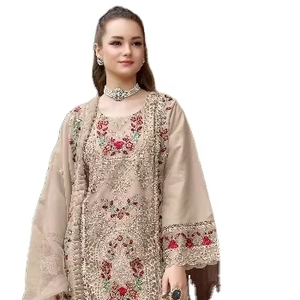 Organza de diseño bordado Salwar Kameez colección para colección de bodas - Product Image 1
