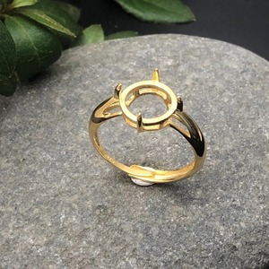 2025 bonne qualité blanc réglage en gros réglable bijoux trouver 925 timbre rond 8mm broche bague de mariage cadeau pour les femmes - Product Image 4