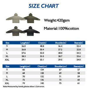 High Street vente en gros 420G hommes singe lavé sweats à capuche 100% coton fermeture éclair en détresse bord brut dégradé lavage sweats à capuche pour hommes - Product Image 3