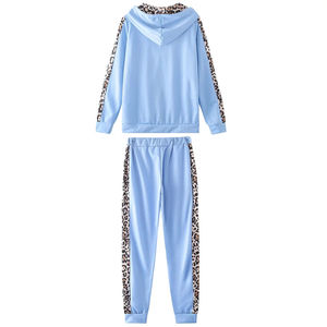 Vente en gros 2025 Logo personnalisé 100% coton Vêtements d'entraînement féminins à séchage rapide Survêtements décontractés Femmes Slim Fit Zipper Jogging Suits - Product Image 5