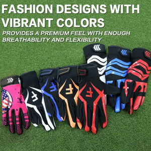 Gants de football américain pour jeunes de haute qualité en gros personnalisés légers antidérapants avec poignées directement du fabricant - Product Image 4