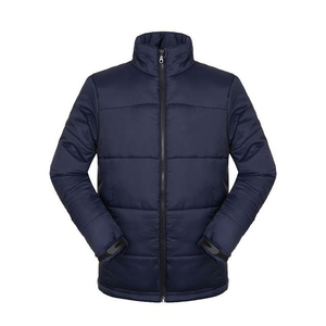 2025 nouveauté hommes High Street doudounes épais imperméable manteau zippé Logo personnalisé pas cher hiver Polyester vestes toile - Product Image 2