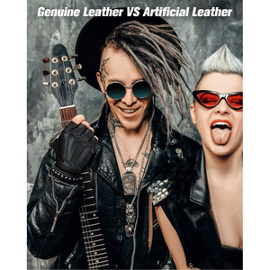 Premium Soft Leather Fingerless Driving Gloves Custom Luxury Men Fashion Bike Cruiser Motorcycle Half Cut Hand Protection Gloves - Product Image 5