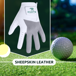 Gants de golf en cuir de cabretta personnalisés de haute qualité pour hommes, main gauche, respirants, protégés contre les UV, imperméables, haute adhérence, en peau de mouton, sport - Product Image 2