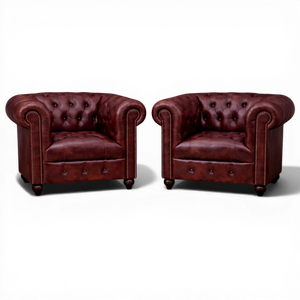 Tabouret de bar Chesterfield en cuir de buffle |   Vintage Marron Capitonnée |   Meubles de bar d'hôtel de luxe, design classique et haut de gamme - Product Image 5